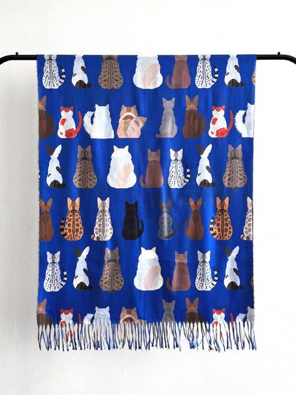 Bufanda de Gato #4 Azul
