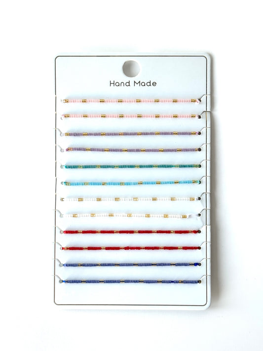 Pulsera mostacilla japonés #1032 dorado