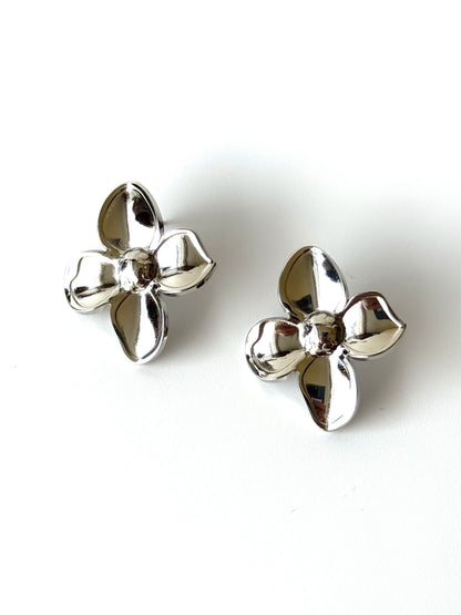 Aros de acero modelo #902 plateado