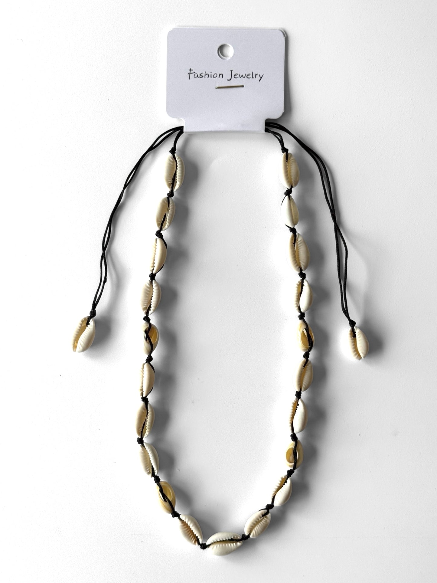 Collar de concha negro entero #965 Docena