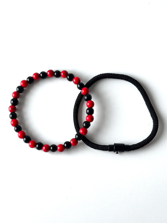 Pulsera roja para hombre #4