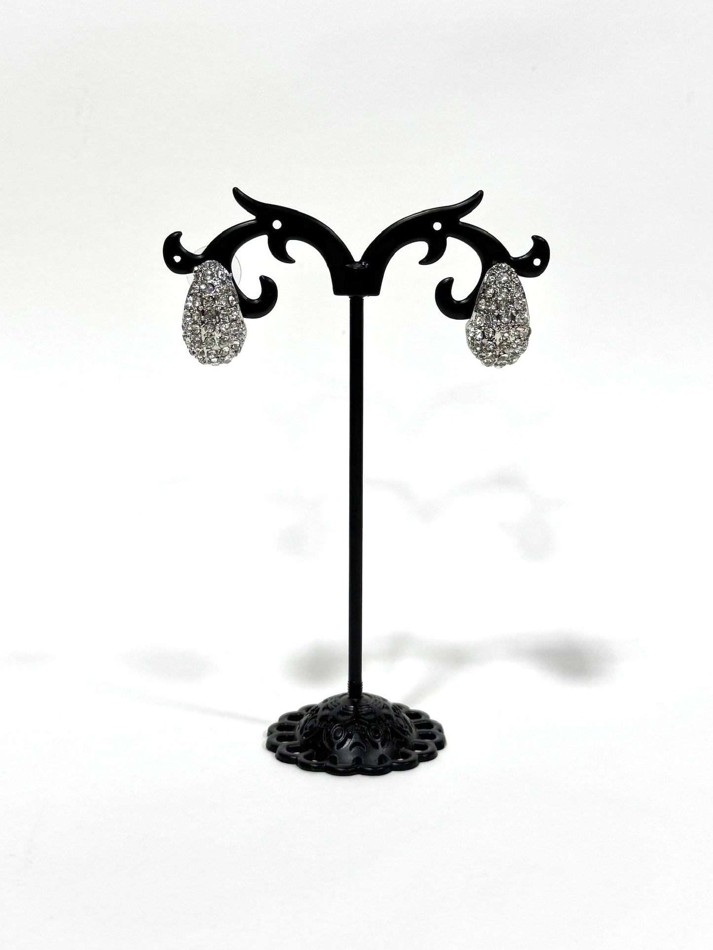 Aros Strass de fantasía #635 plateado