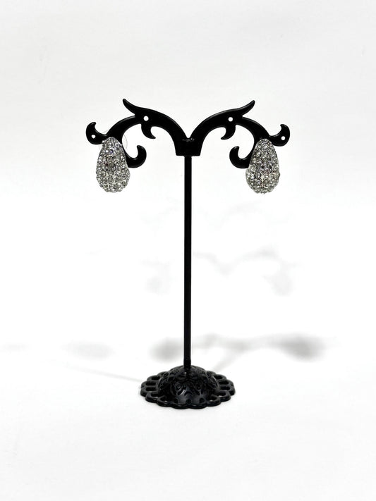 Aros Strass de fantasía #635 plateado