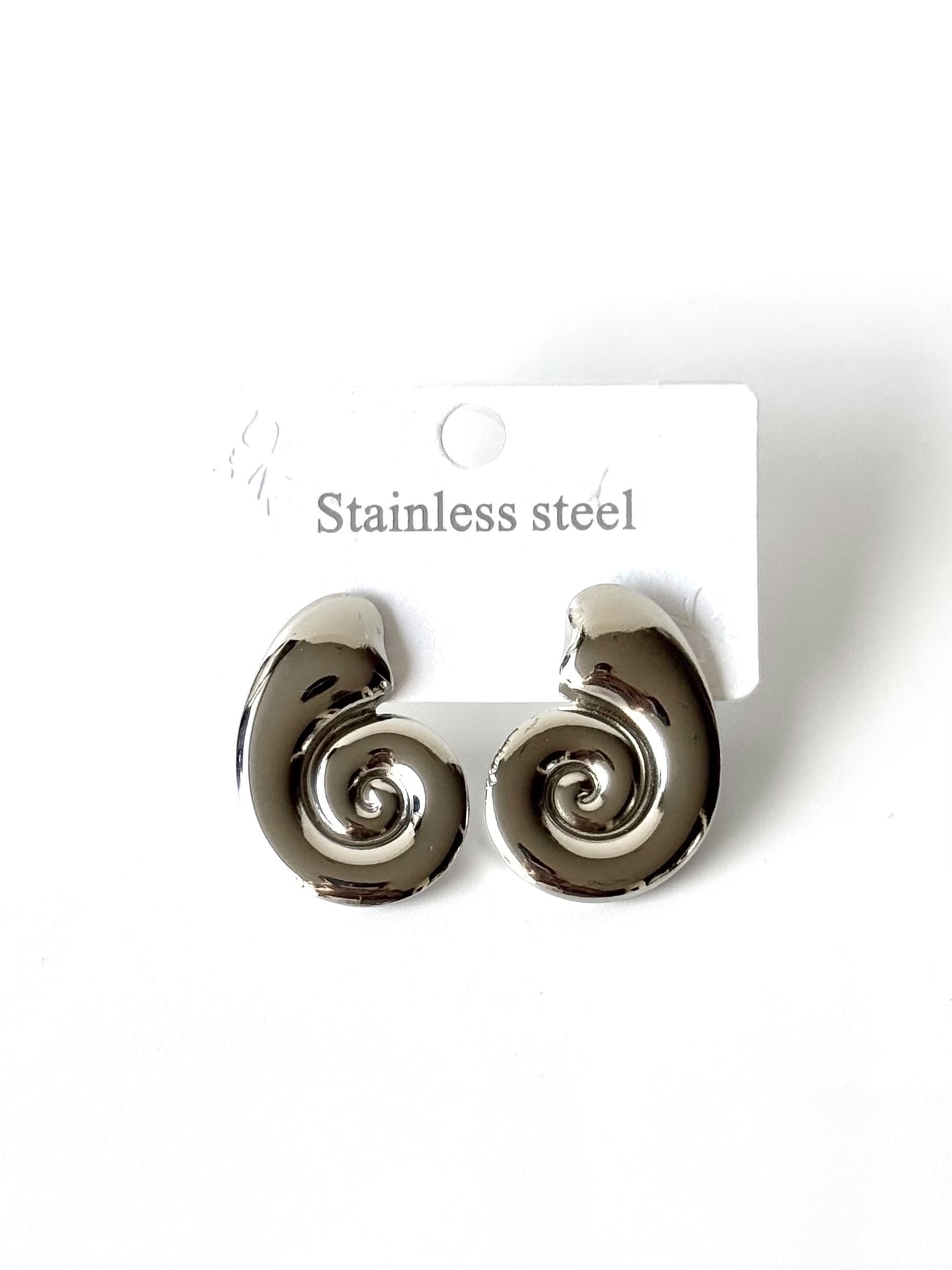 Aros de acero modelo #915 plateado