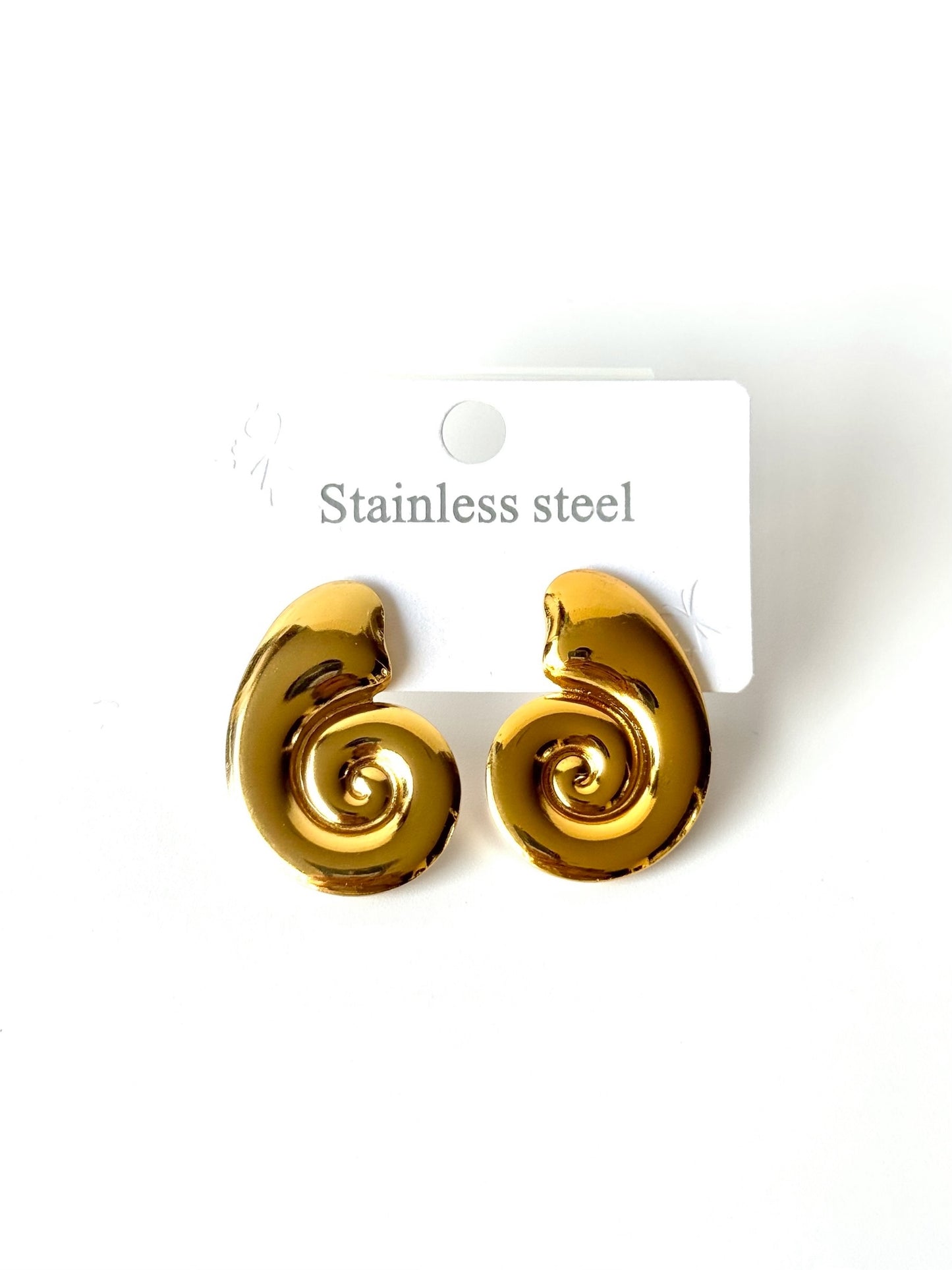 Aros de acero modelo #915 dorado