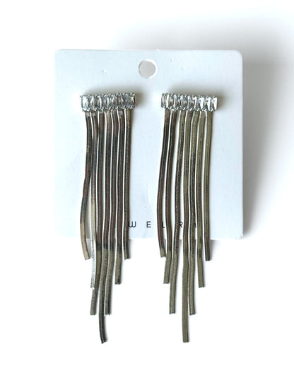 Aros de acero modelo #1015 plateado