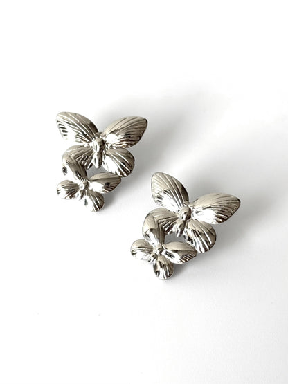 Aros de acero modelo #900 plateado