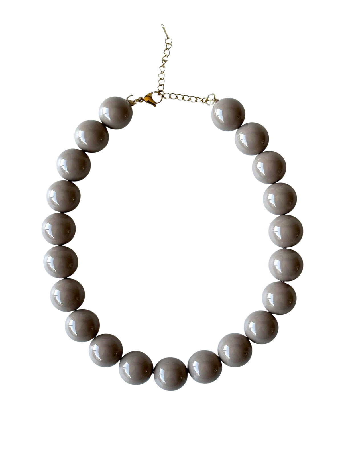 Collar Chicle 20mm#2 taupe (beige oscuro)