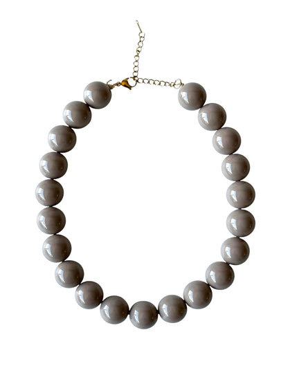 Collar Chicle 20mm#2 taupe (beige oscuro)
