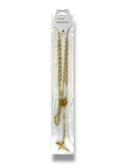 #1267 Collar Rosario_Dorado 4mm