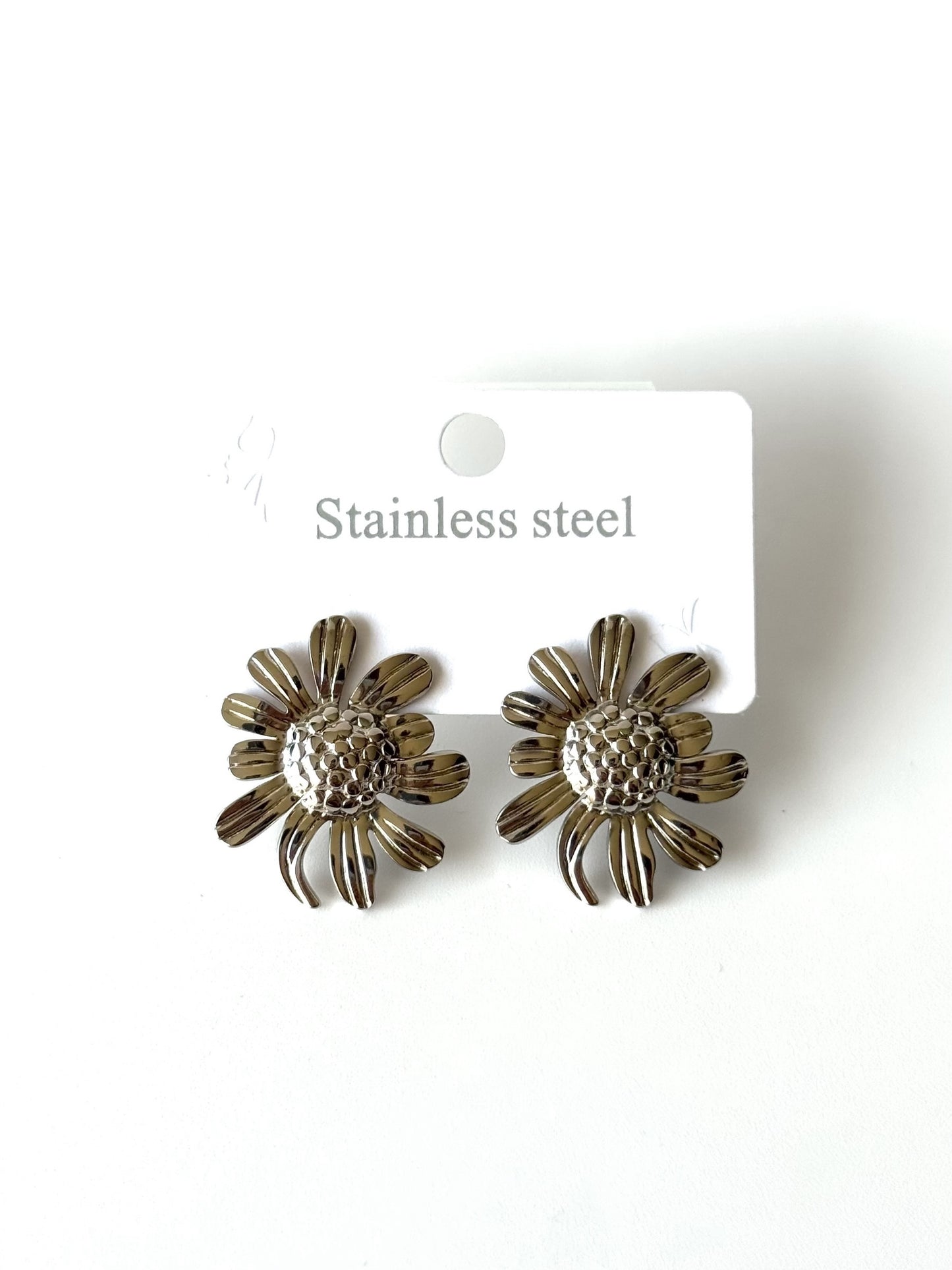 Aros de acero modelo #911 plateado