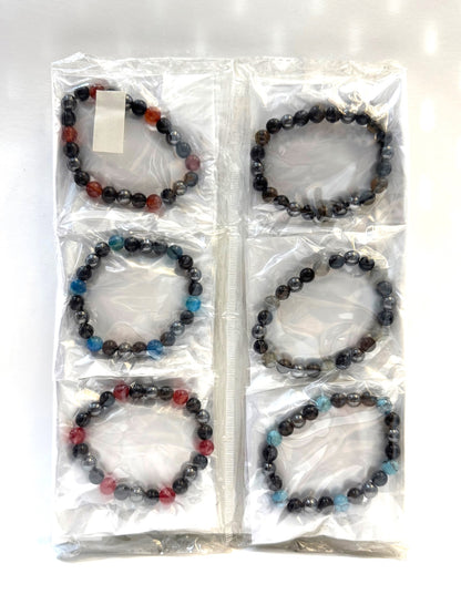 Pulsera Elasticada #Piedra Falsa 8mm