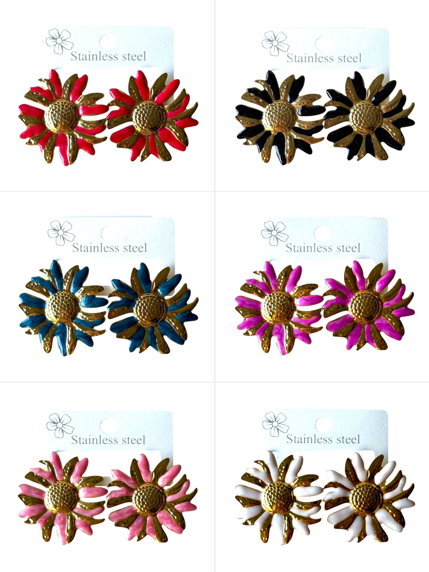 Aros de acero modelo #8566 (6 unidades)