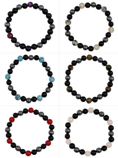 Pulsera Elasticada #Piedra Falsa 6,5mm