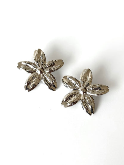 Aros de acero modelo #906 plateado