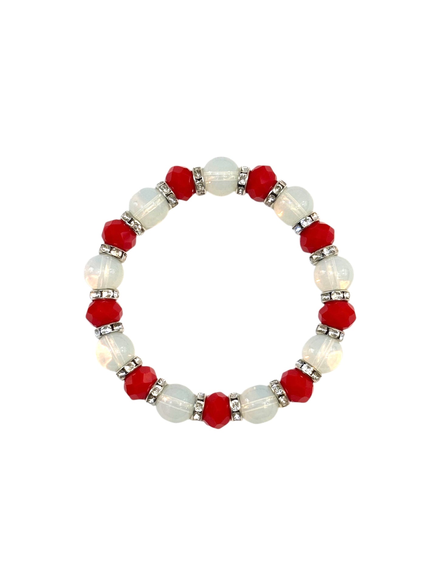 Pulsera Elasticada #Piedra luna multicolor