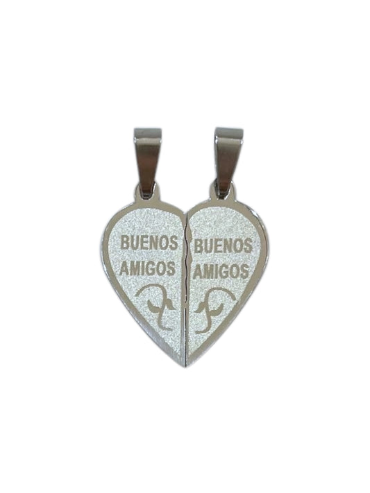 #Corazón Buenos Amigos (2 colgantes)