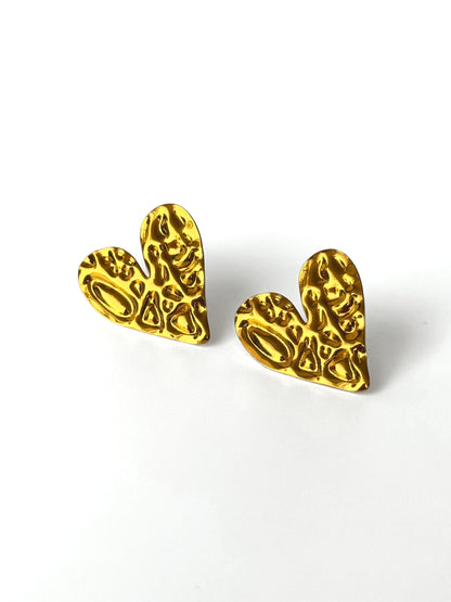 Aros de acero modelo #921 dorado
