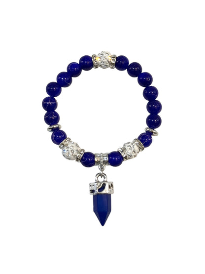 Pulsera Elasticada #Piedra con colgante