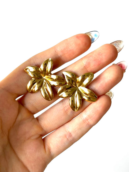 Aros de acero modelo #907 dorado