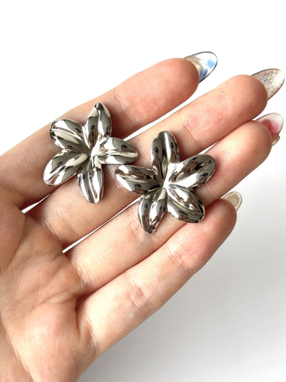 Aros de acero modelo #907 plateado