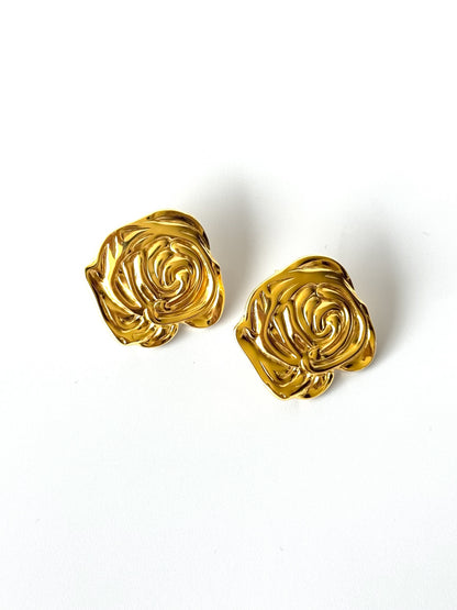 Aros de acero modelo #904 dorado