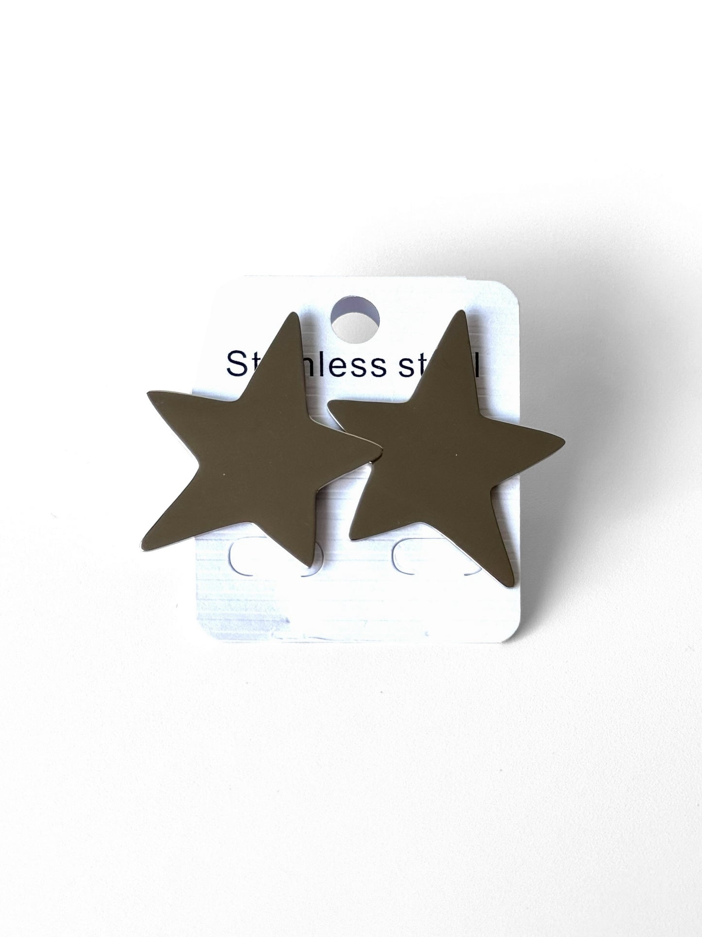 Aros de acero modelo #5200 plateado