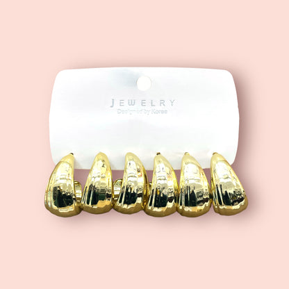 Oferta aros de fantasía #Dorado