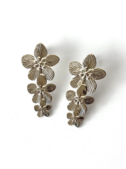 Aros de acero modelo #898 plateado