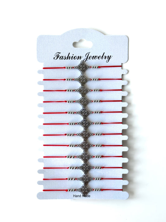 Pulsera nudo de bruja acero #1121 plateado