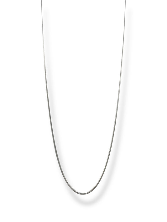 #E-7 Cadena de Serpiente Cinta_Plateado 2mm E-7