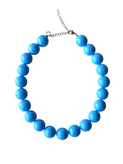 Collar Chicle 20mm #15 azul turqueza