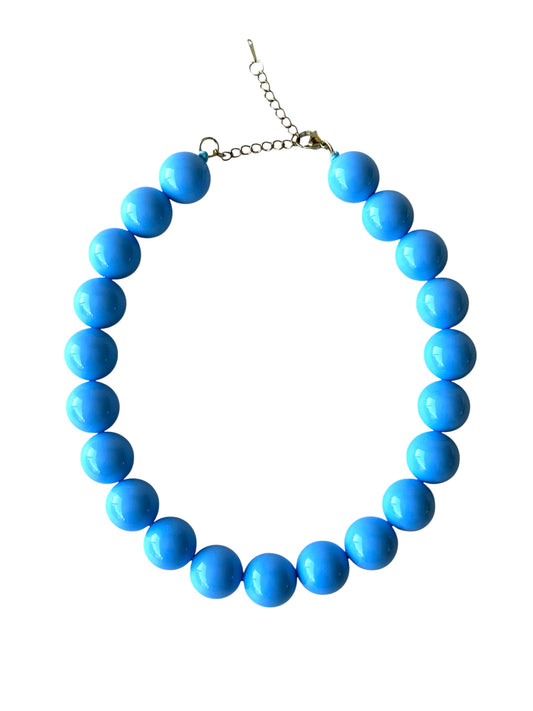 Collar Chicle 20mm #15 azul turqueza