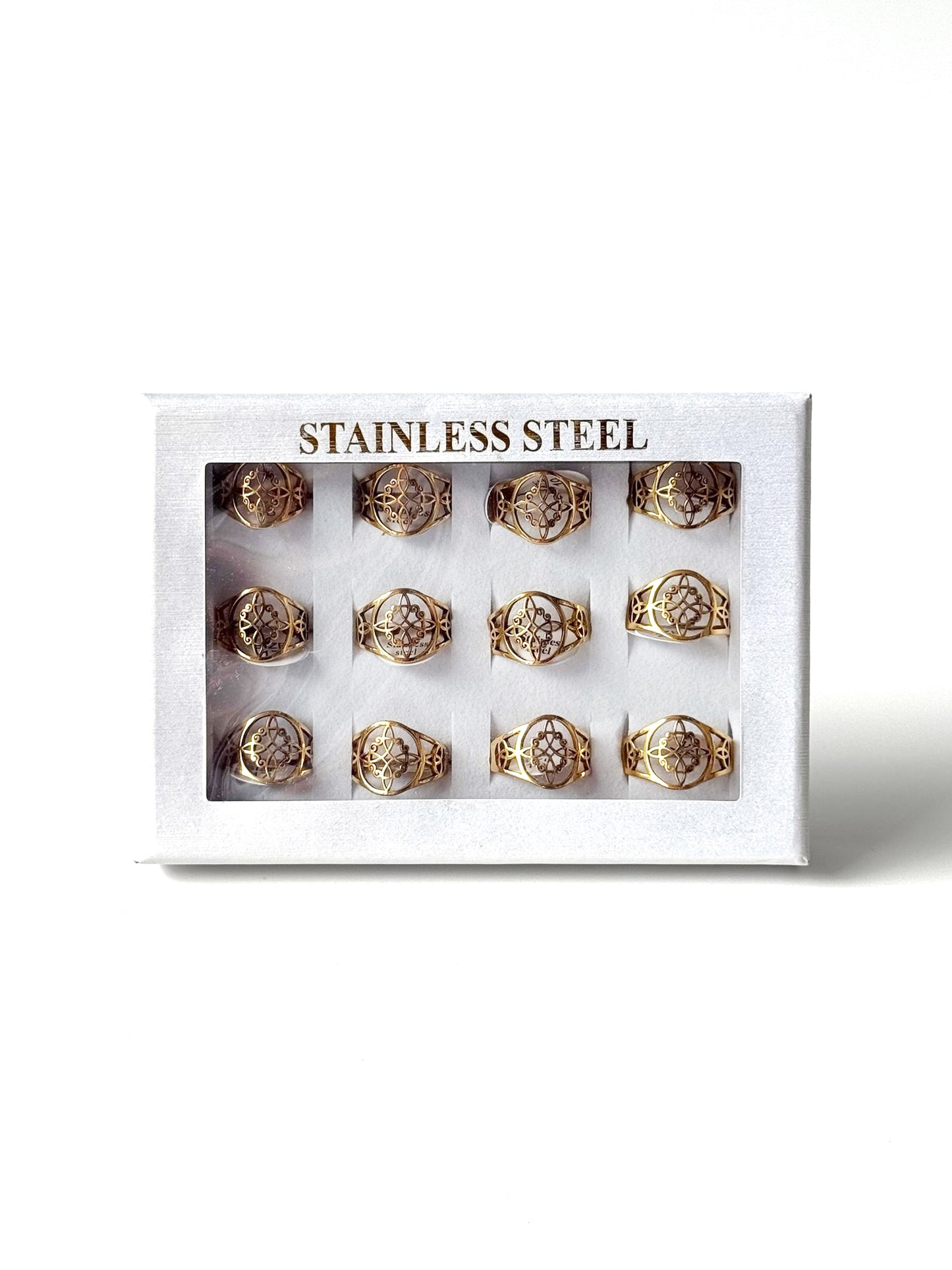 #52 ARGOLLA NUDO DE BRUJA #989 dorado