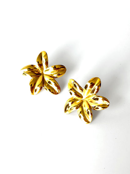 Aros de acero modelo #907 dorado