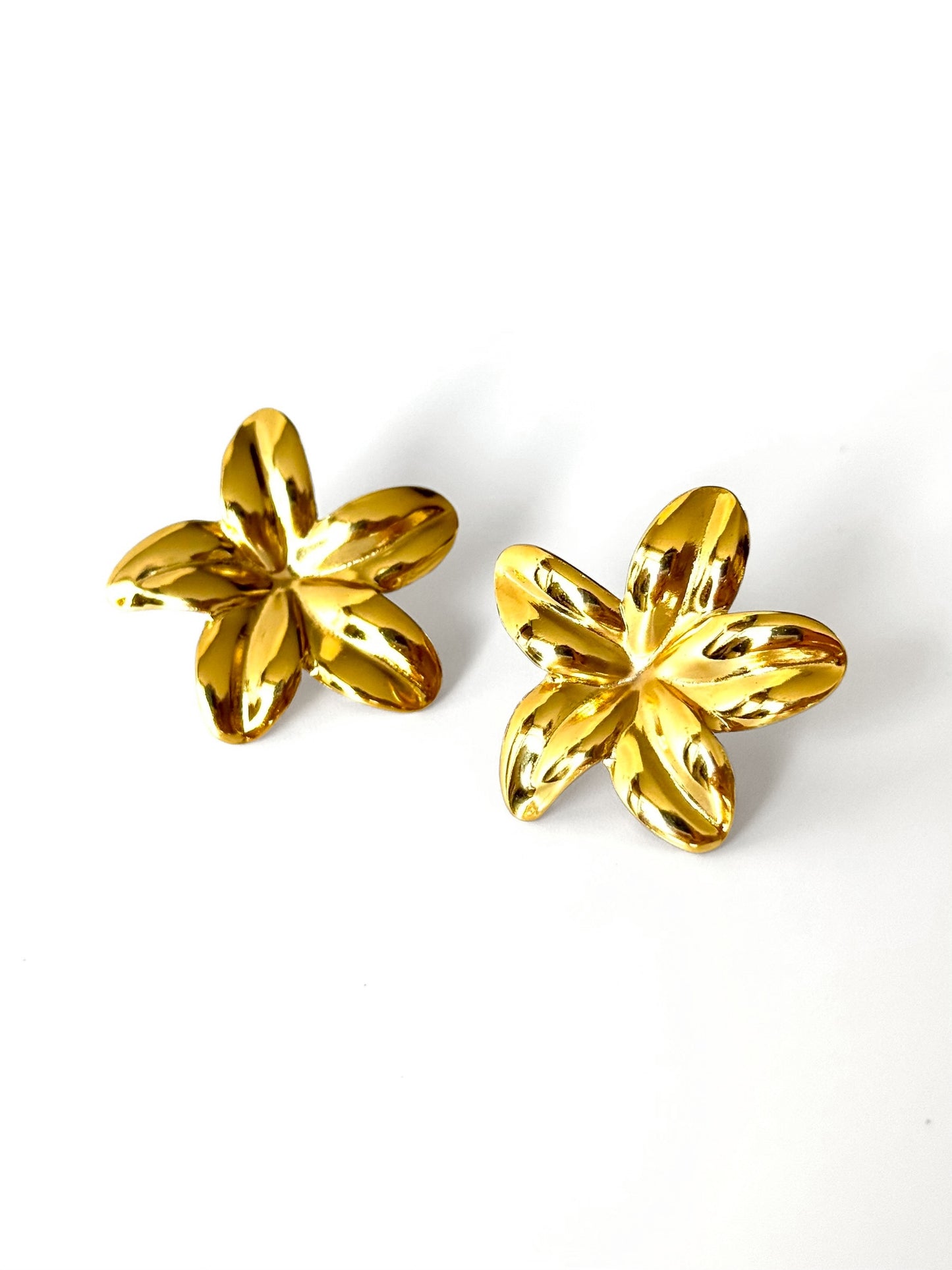 Aros de acero modelo #907 dorado