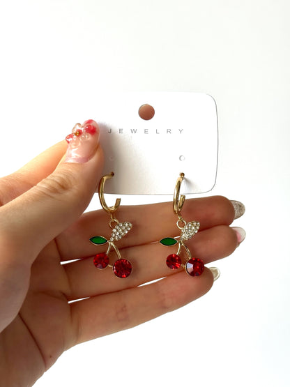 Aros de fantasía cherry #1003 dorado