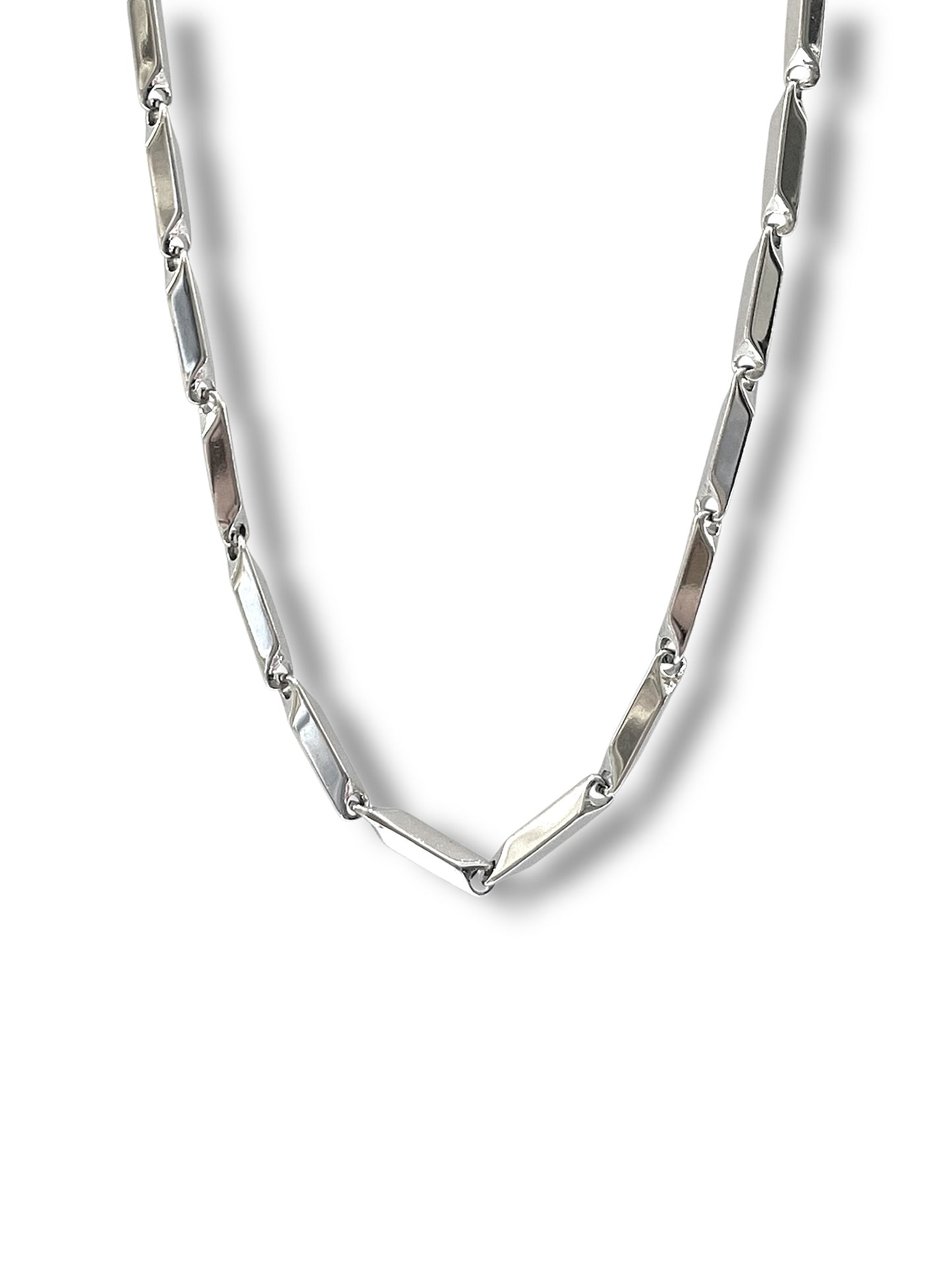 #Ap liso Collar Hip Hop_Plateado Liso A-9