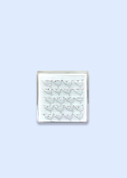 Plata 925_Argolla de nariz con punto de luz