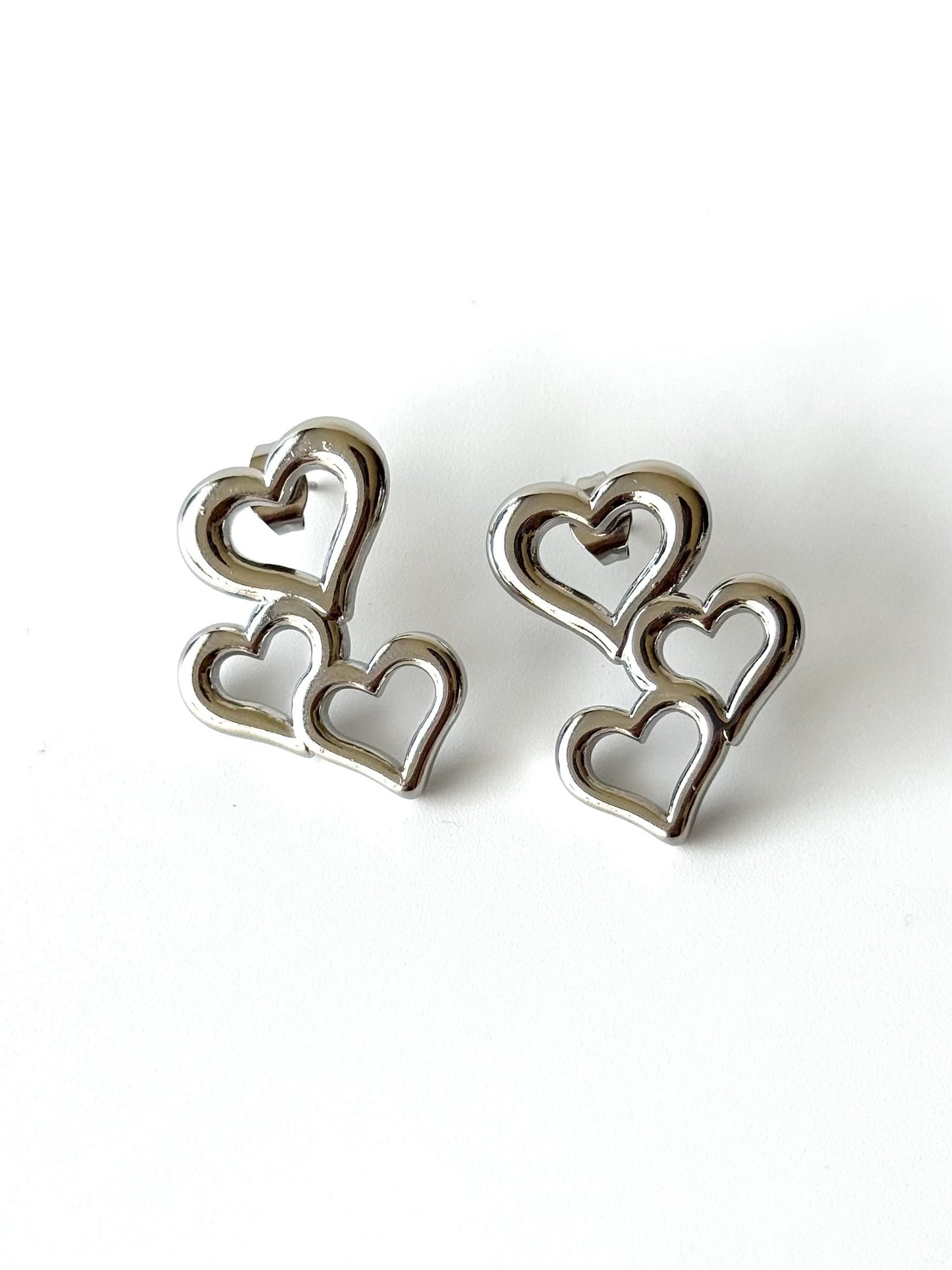 Aros de acero modelo #908 plateado