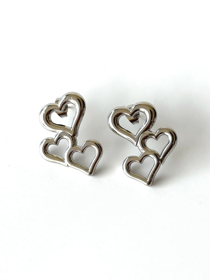 Aros de acero modelo #908 plateado