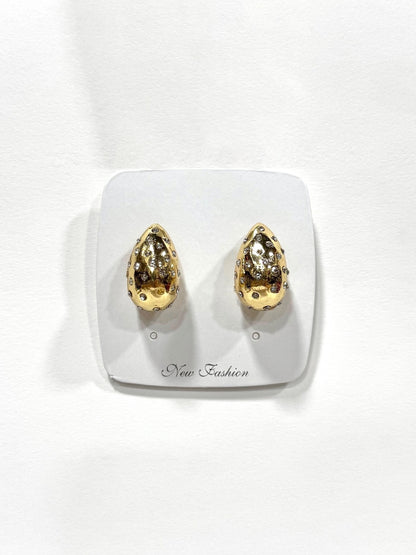 Aros Strass de fantasía #636 dorado