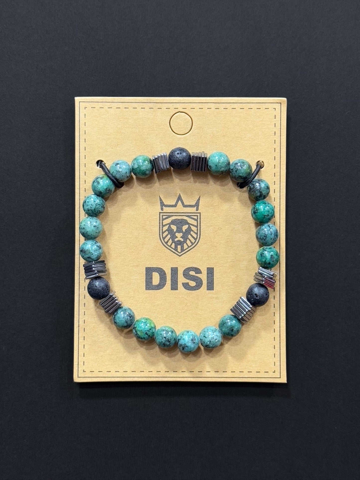 Pulsera de piedras naturales para hombre #5041