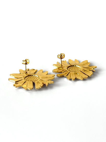 Aros de acero modelo #919 dorado