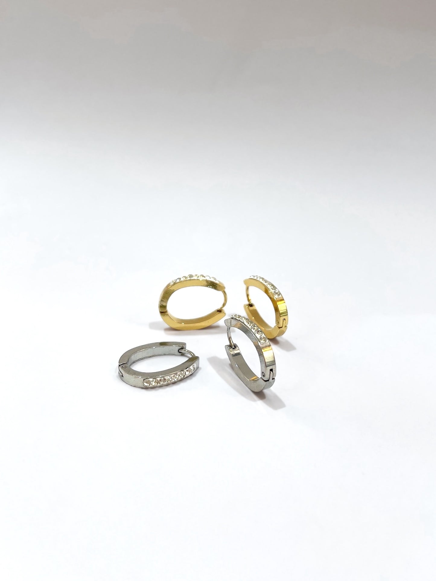 Argolla ovalado con Strass