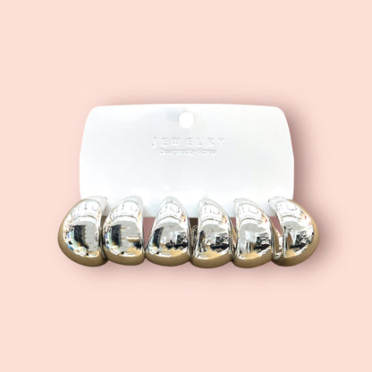 Oferta aros de fantasía #Plateado