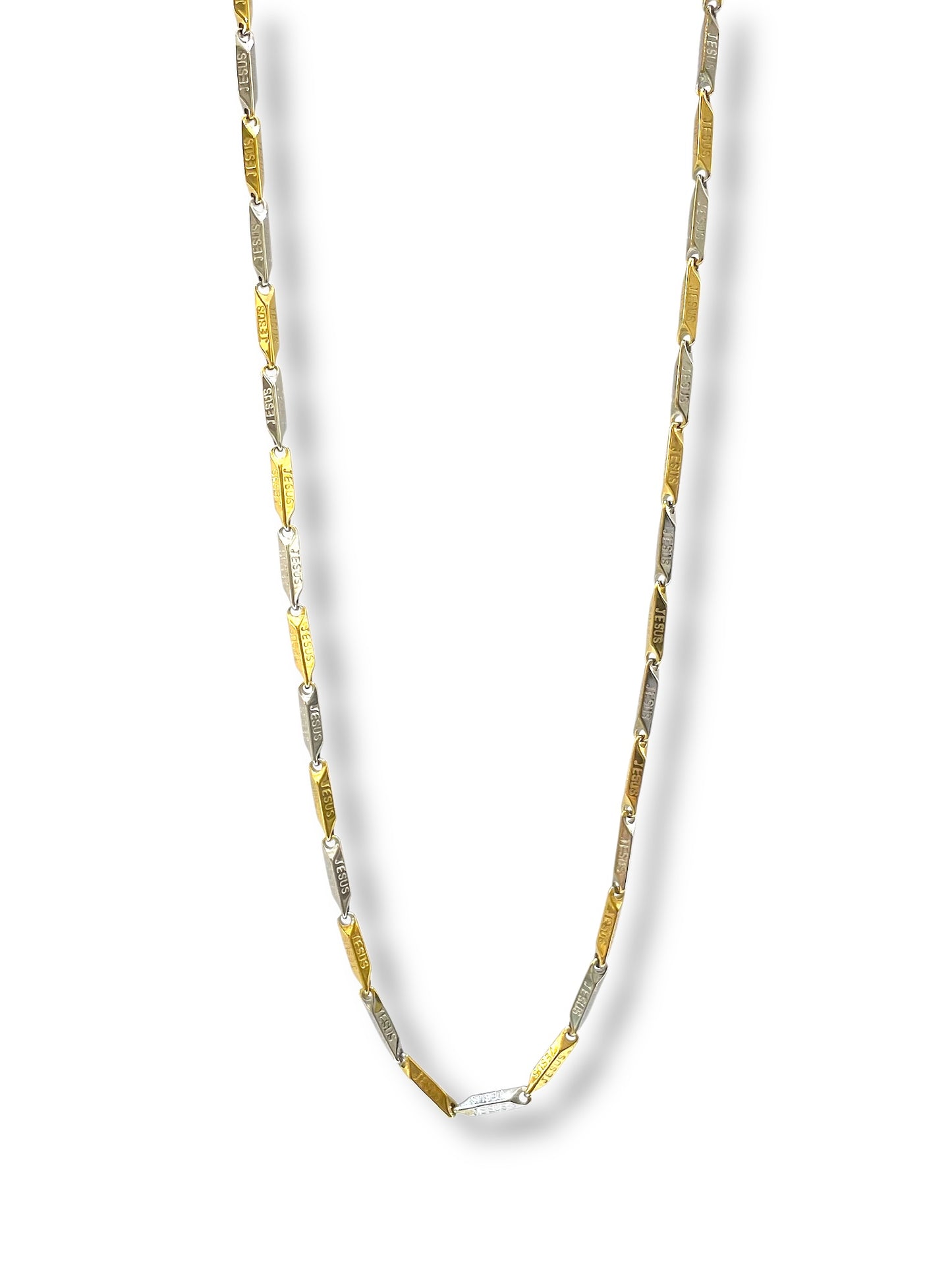 #Apd jesus Collar Hip Hop_Plateado&Dorado Jesus A-7