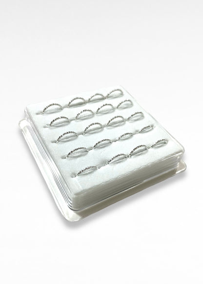 Plata 925_Argolla de nariz con textura