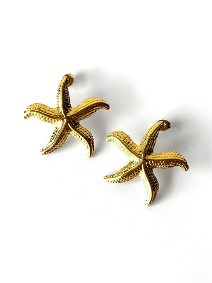 Aros de acero modelo #909 dorado