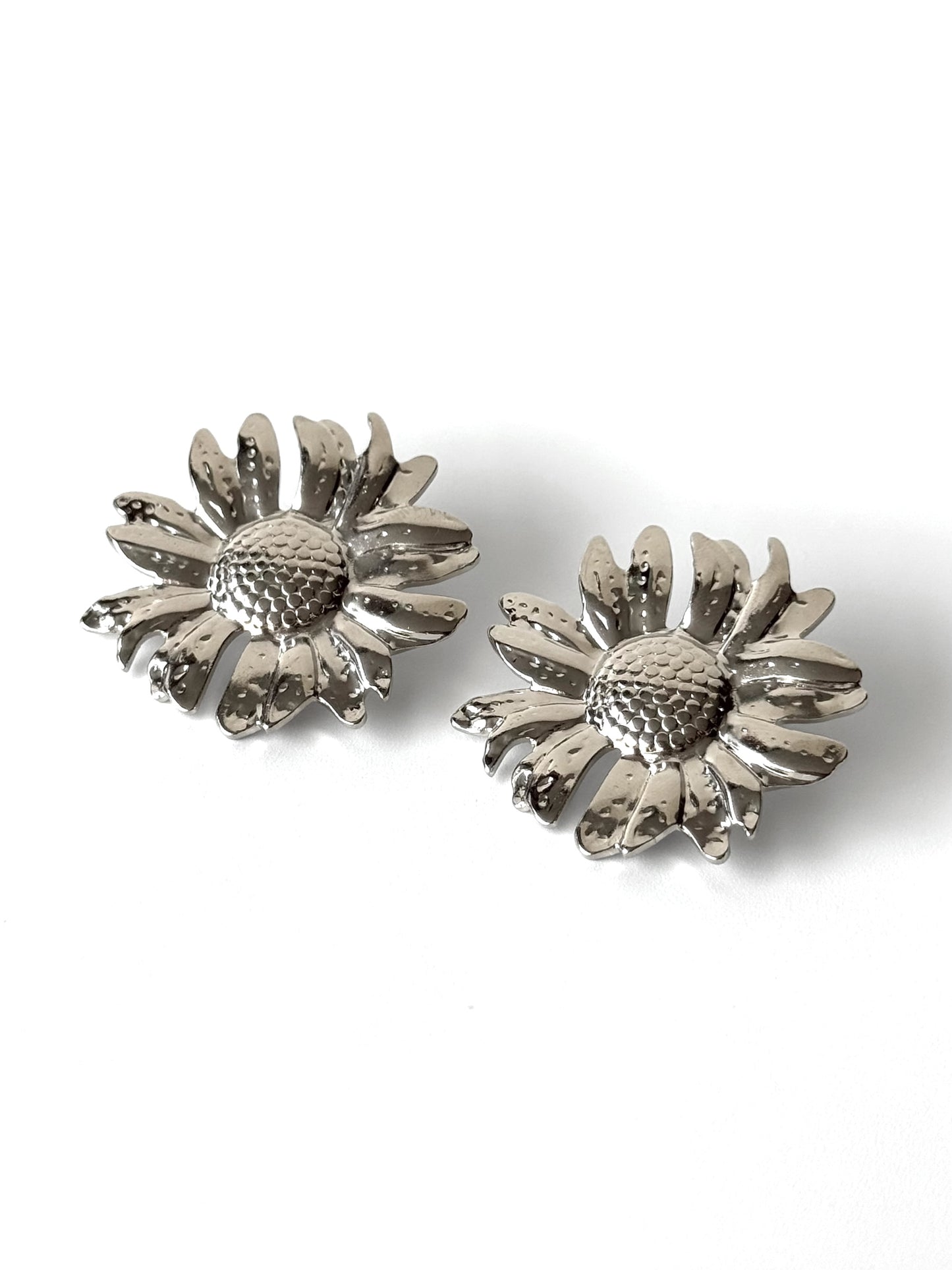 Aros de acero modelo #919 plateado